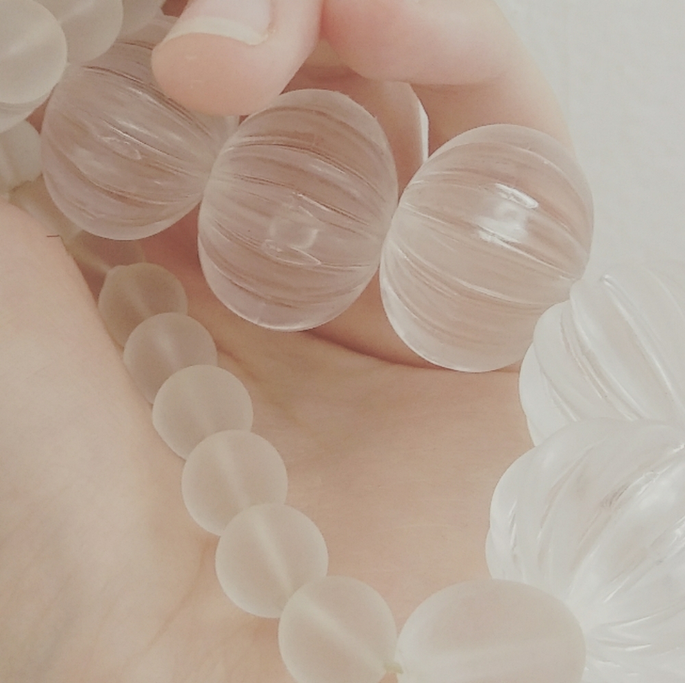 Vintage Glass Bubble Necklace